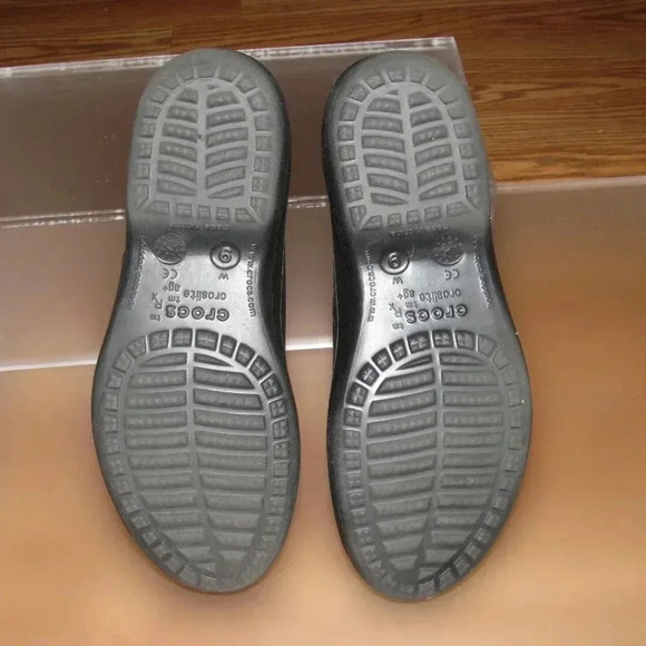 CROCS Mary Jane Comfort Flats Bundle of 2-Pair Shoes (Brown and Black) Size W9 - Picture 11 of 11